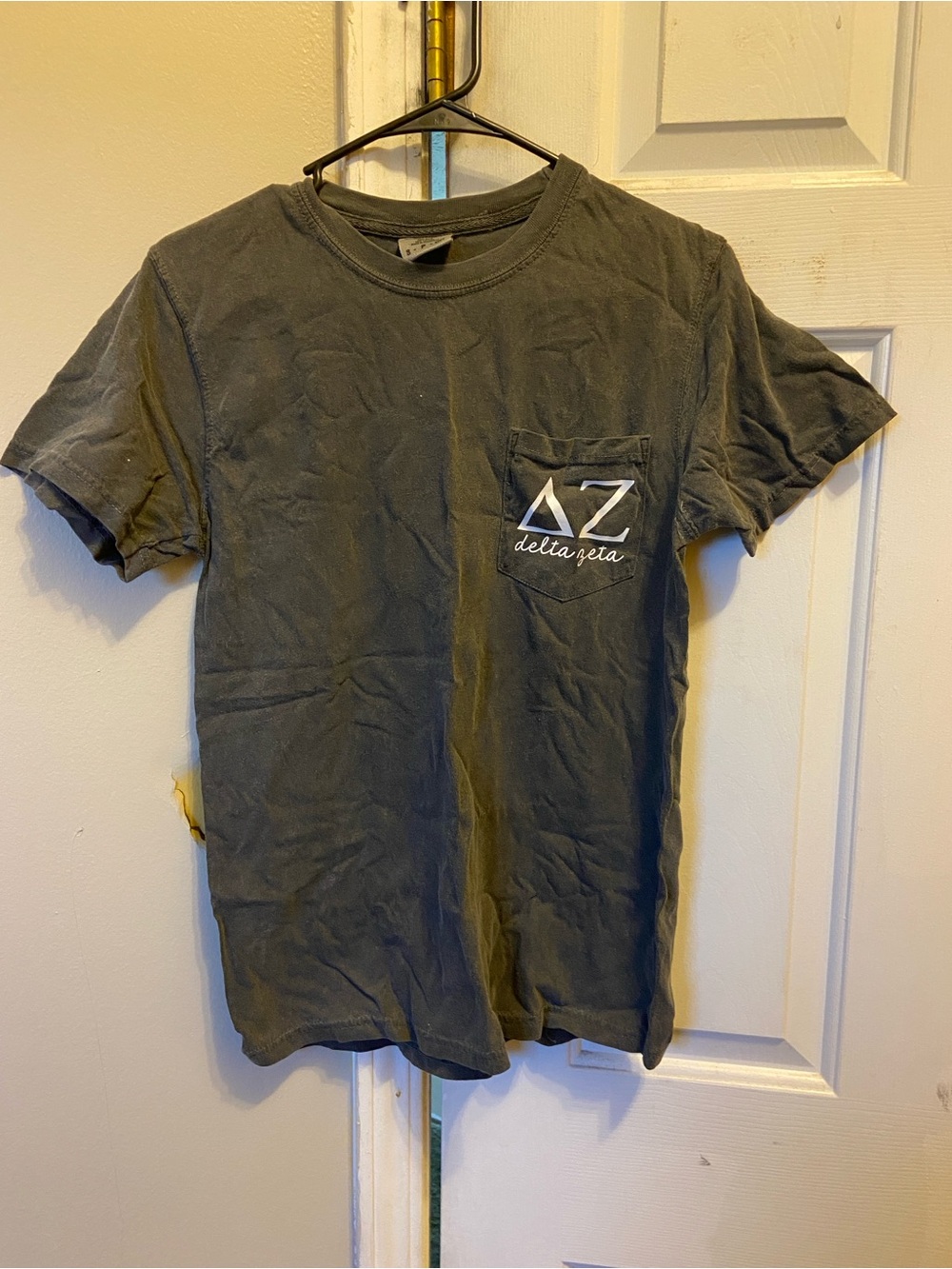 Delta Zeta Comfort Colors Shirt with Pocket